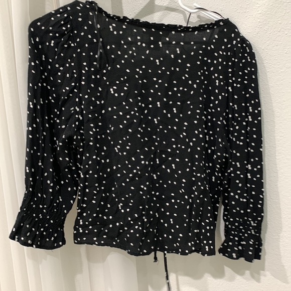 Black polka dot blouse - Picture 4 of 4